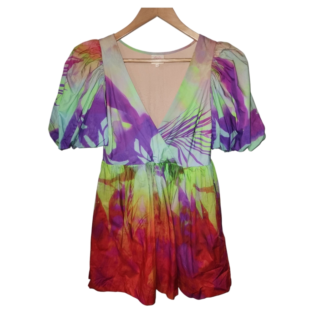 Colorful Tie-Dye Dress